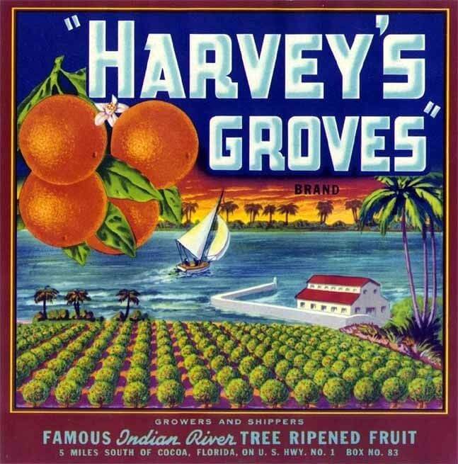 Harveys Grove Citrus Label