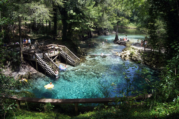 Madison Blue Springs, east of Tallahassee.