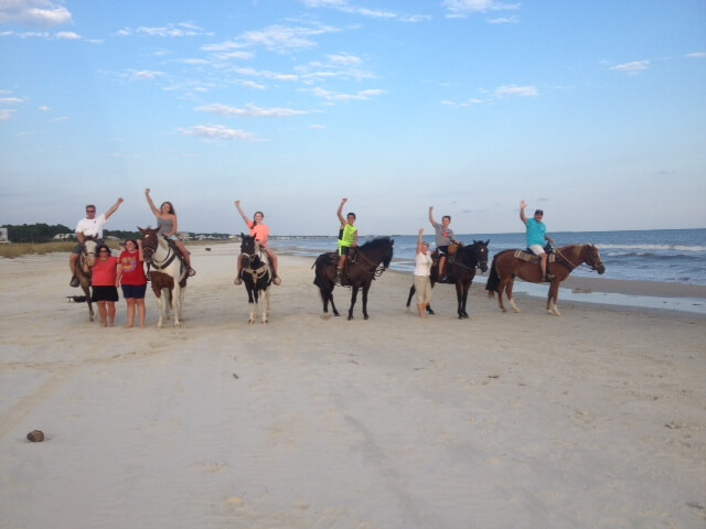 Photo of Horses on the beach with Broke a Toe Horseback riding