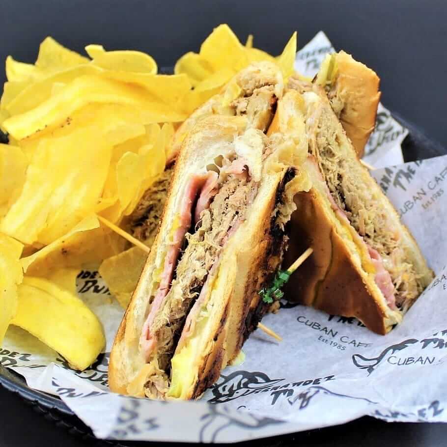 Cuban Sandwich at Fernandez the Bull in Naples and Key Largo Florida.