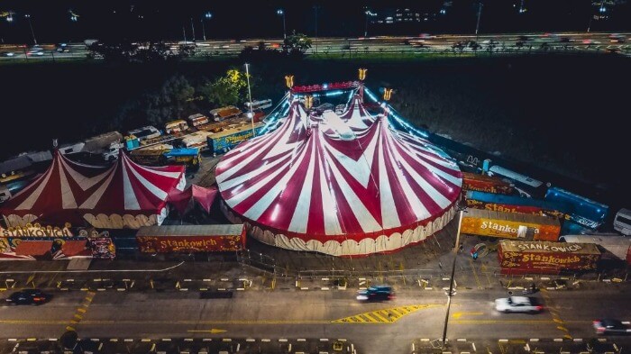 Photo of a circus tent