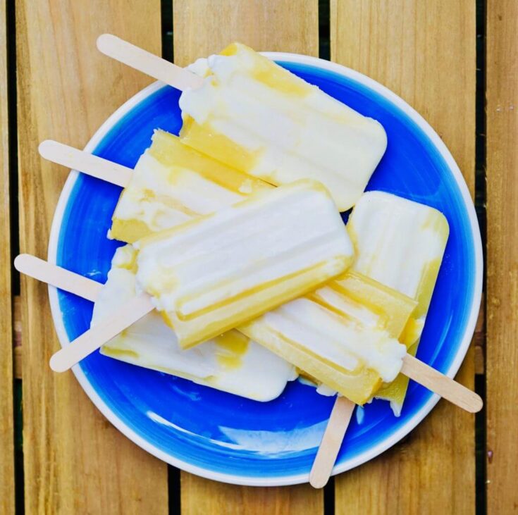 Photo of a plate of creamsicles