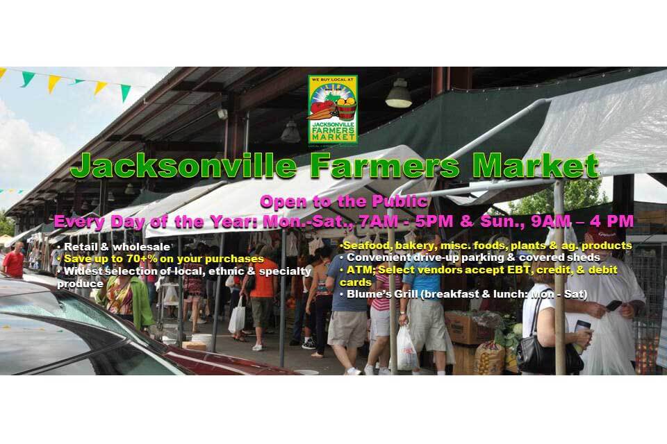 Jacksonville Farmers Market Promotional Flyer