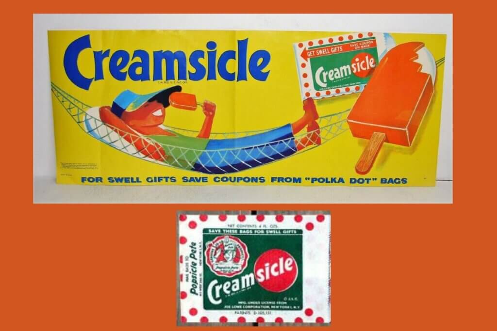 Vintage Creamsicle Ad and packaging