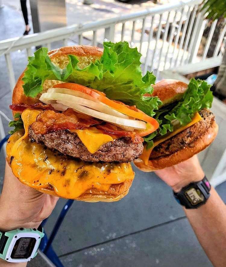 Burger from The Burger Place in Melbourne Florida.