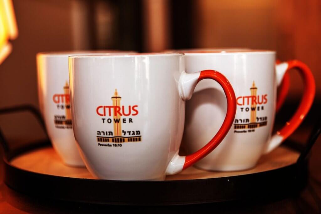 Citrus Tower coffee mugs 2023