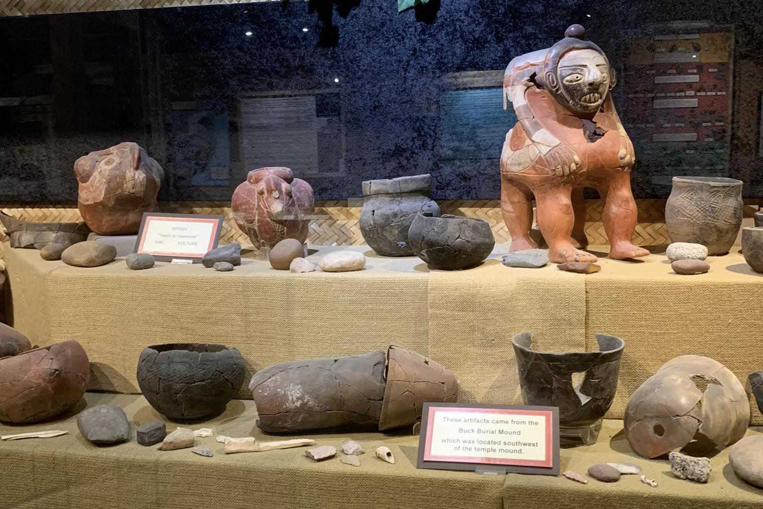 The Indian Temple Mound Museum Pottery
