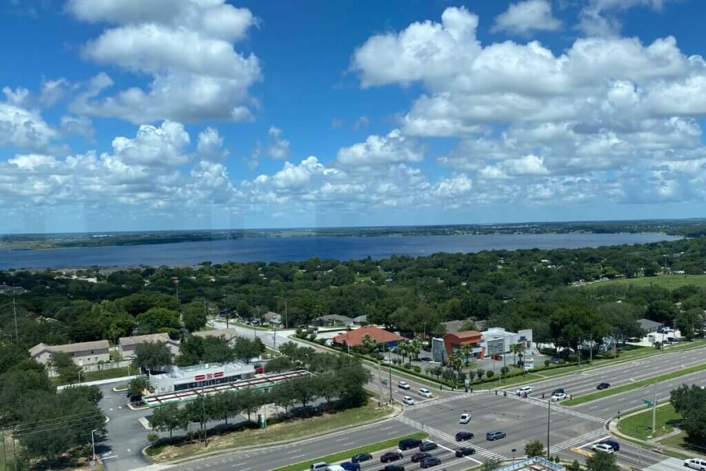 View from the top of Florida Citrus Tower 