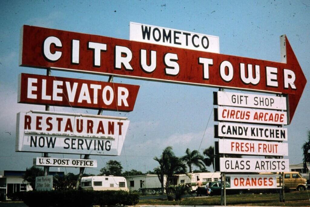 Wometco Citrus Tower in the 1970s