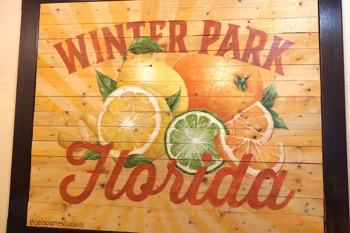 Winter Park Florida mural. 