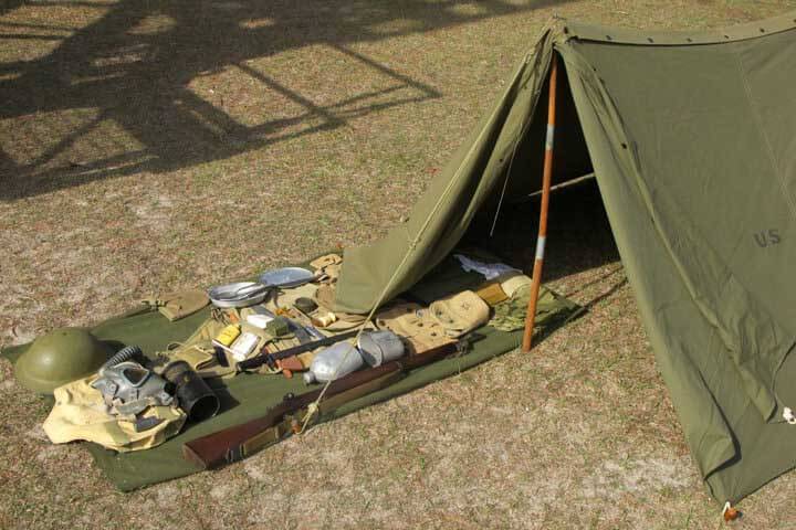 tent at Camp Blanding Museum
