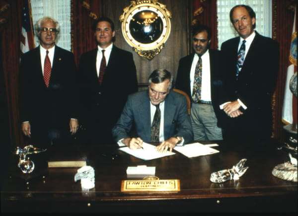 Governor Lawton Chiles signs bill