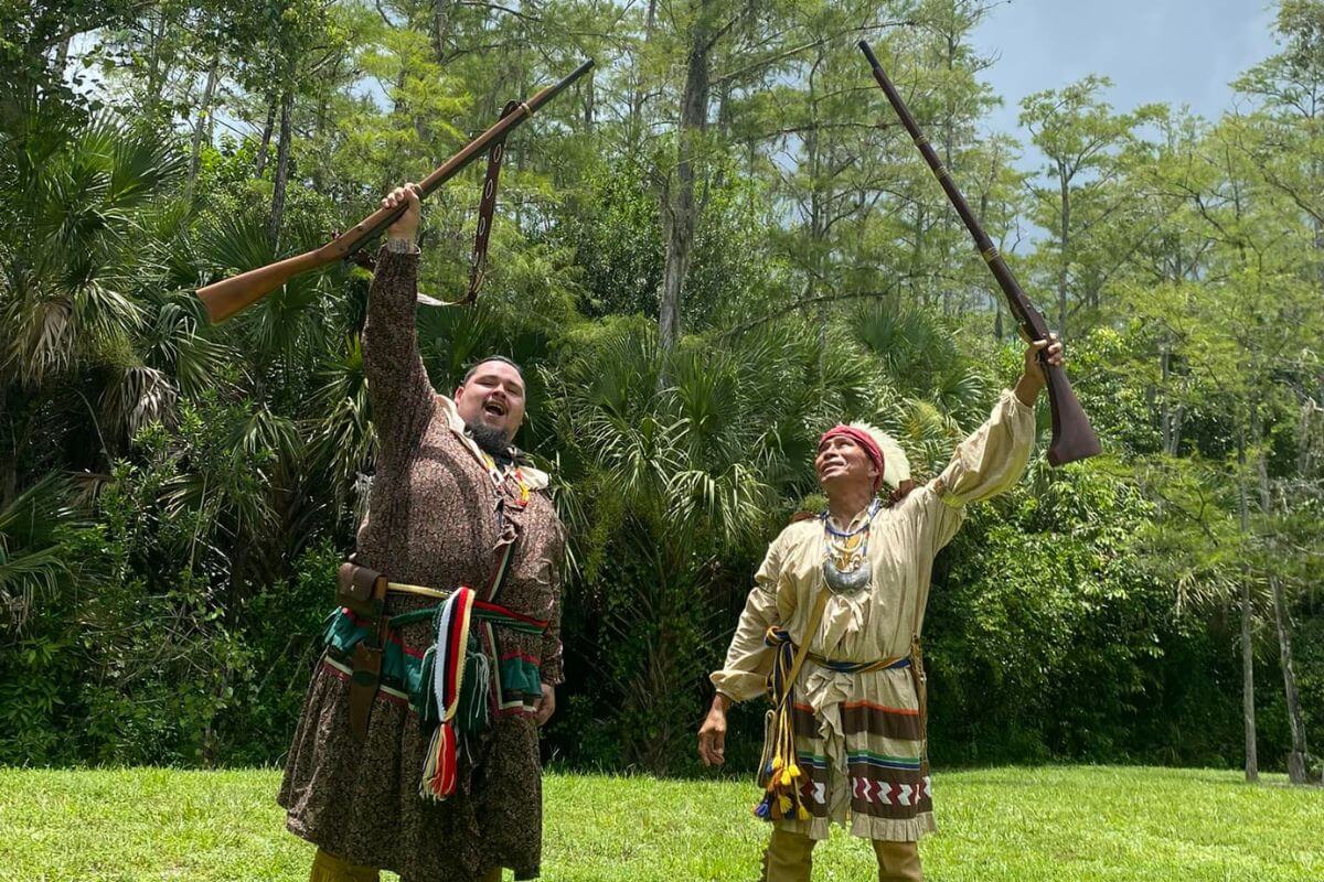 Ah-Tah-Thi-Ki Seminole Museum Reenactors.