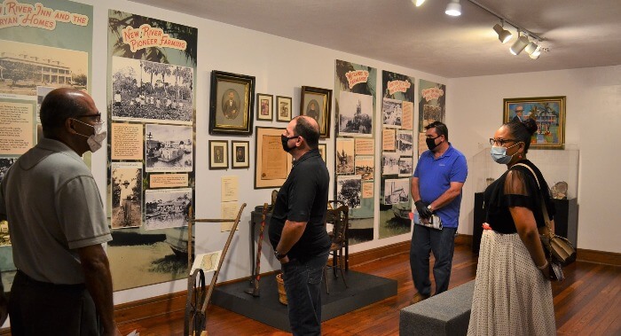 Patrons at the Fort Lauderdale History Museum.