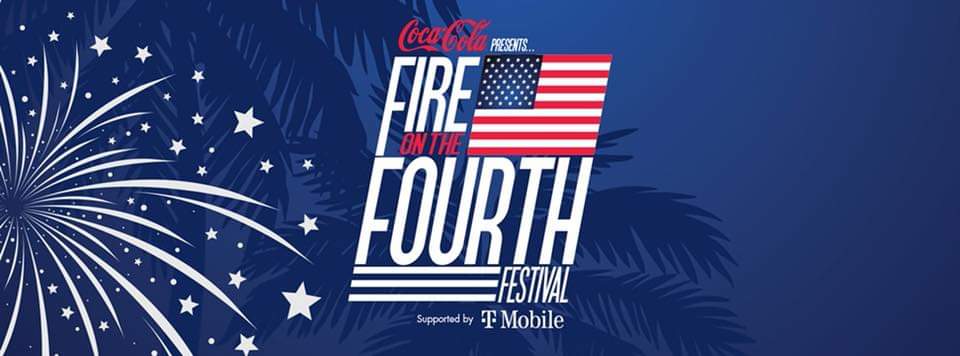 Advertisement for Fire on the Fourth Miami Beach