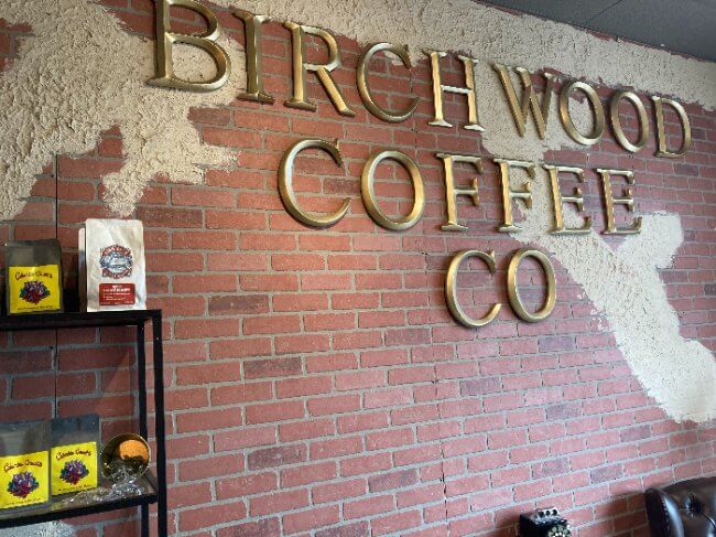 Birchwood Coffee, a black owned business. 