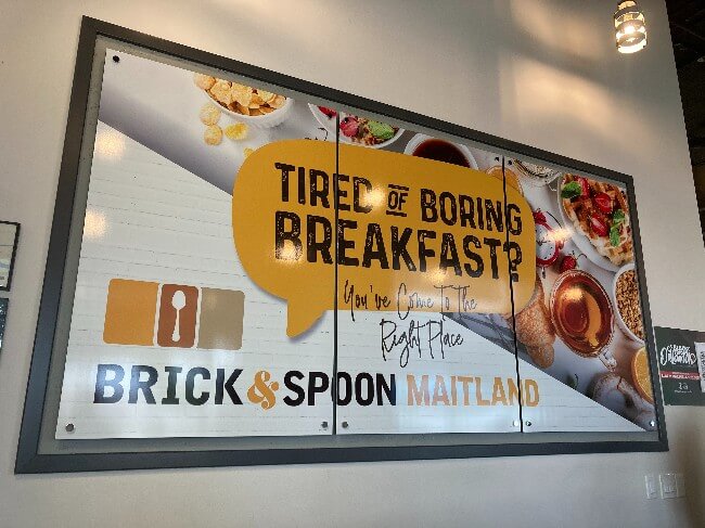 Brick and Spoon in Maitland, a black owned business. 