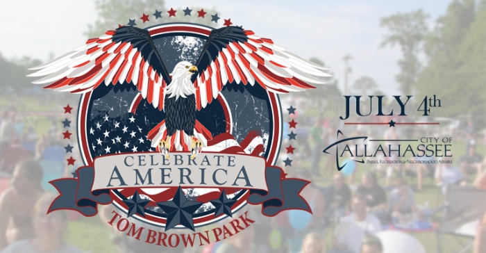 Advertisement for the Tallahassee Fourth of July event