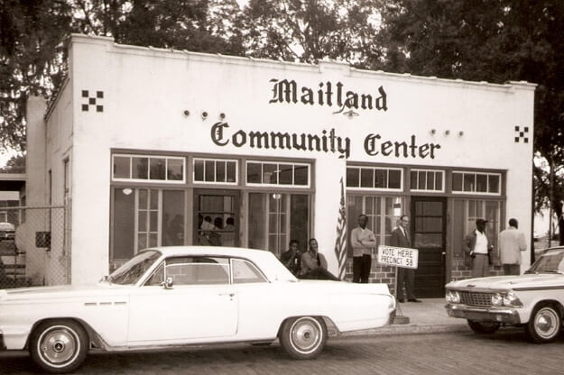 Vintage photo of the Maitland Community Center.