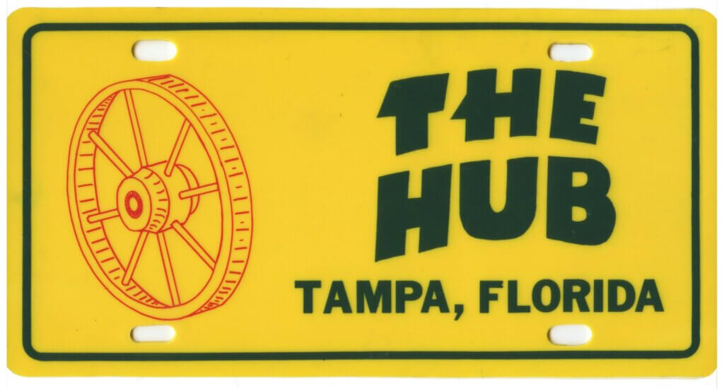 The Hub Tampa license plate