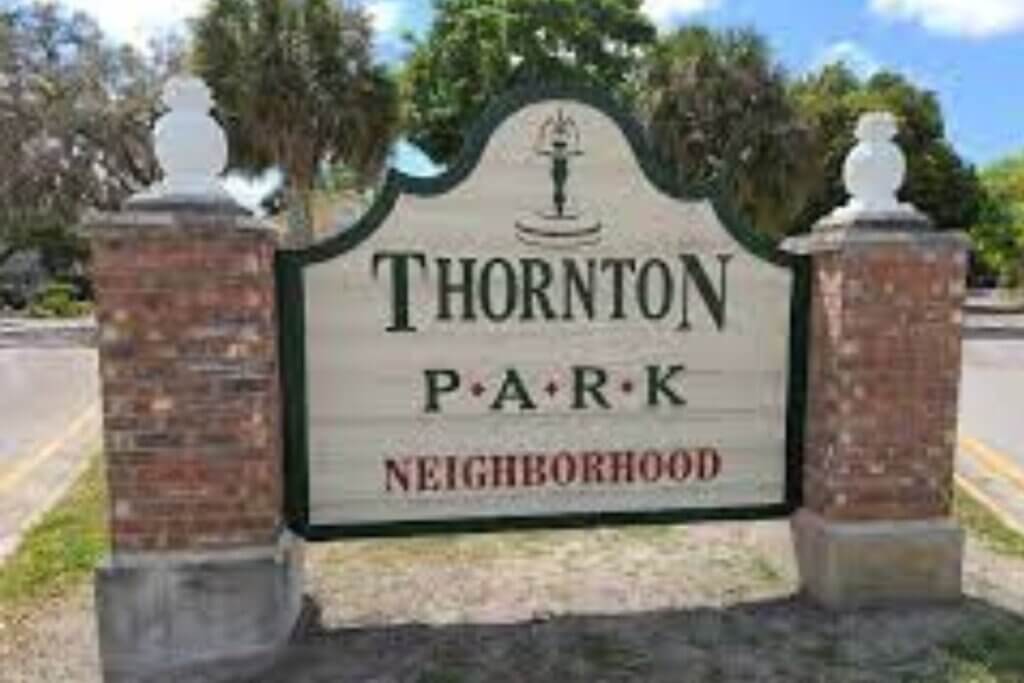 Thornton Park Neighborhood sign
