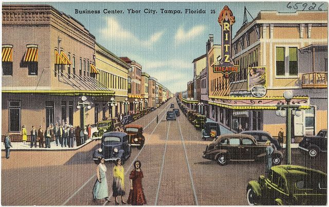 Vintage postcard of Ybor City