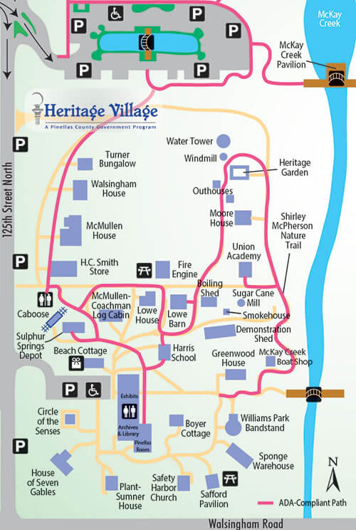Photo of the map of Heritage Village