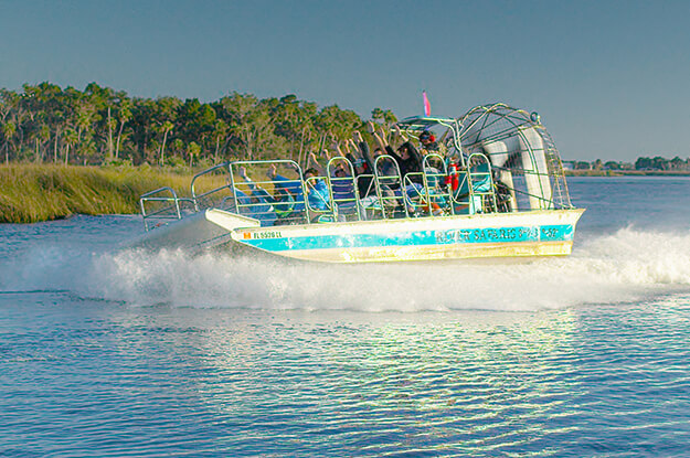 Photo of an airboat ride