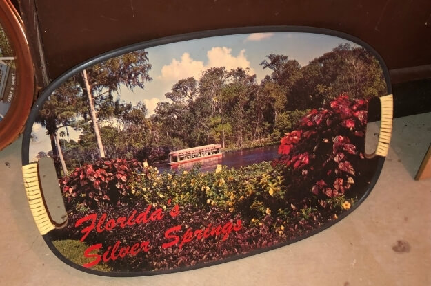 Vintage tray of Florida's Sliver Springs
