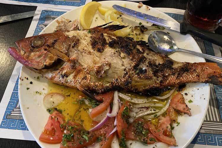 Fish at Mamas Greek Cuisine