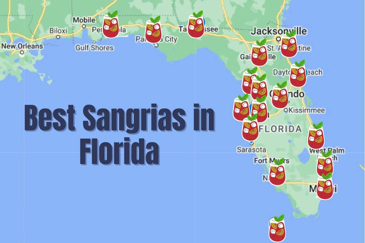 Best Sangrias in Florida map