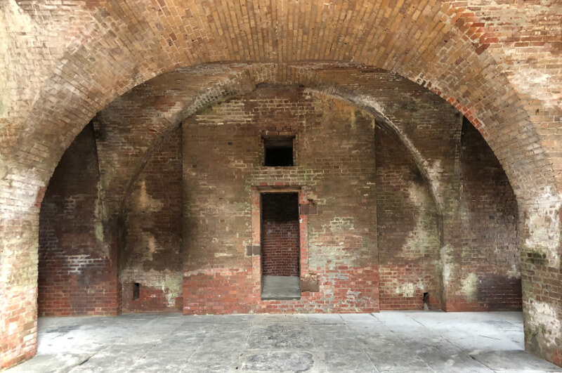 Fort Clinch archway from Florida State Parks.