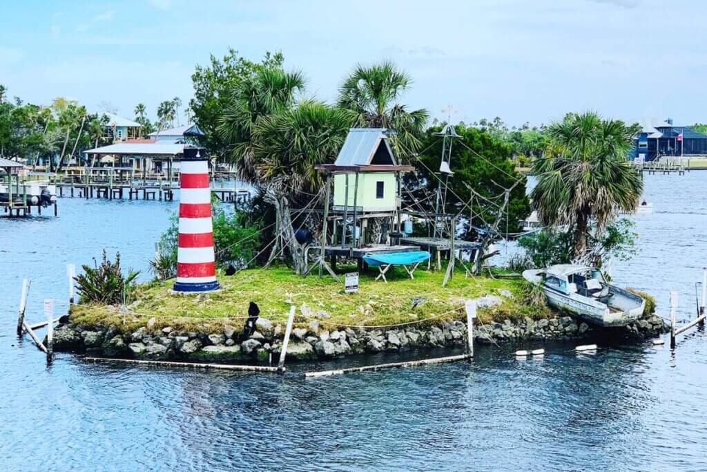 Historic Monkey Island before renovation