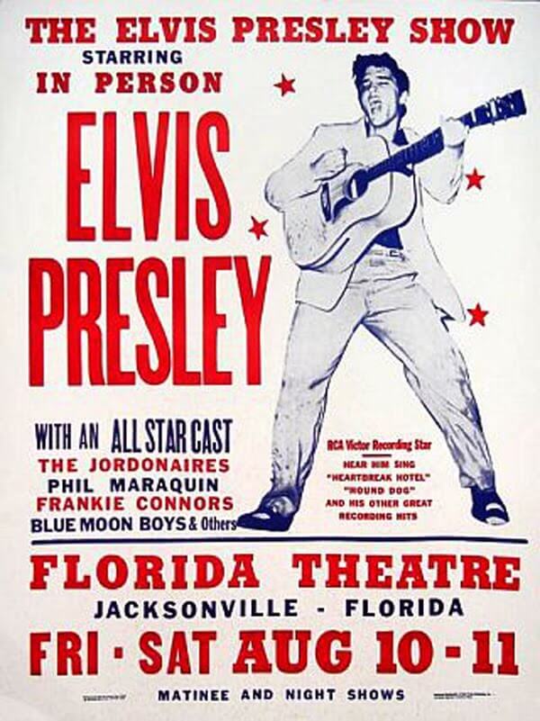 Elvis Presley Florida Theater Poster