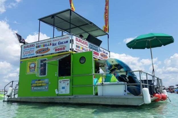 Crab Island Grill Boat is one of the best things to do on Crab Island