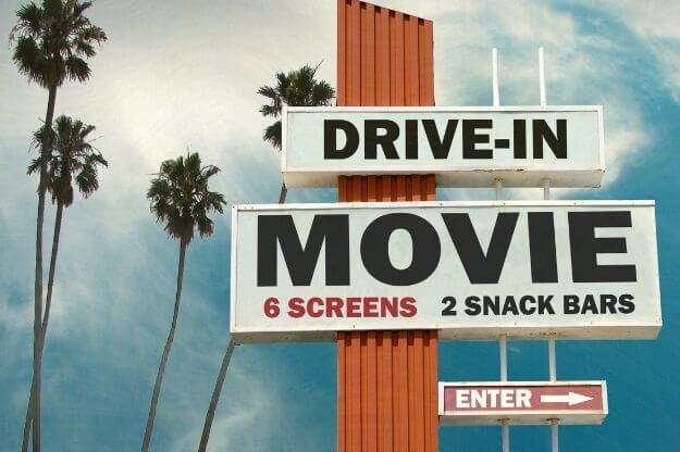 Drive-In Movie Sign.