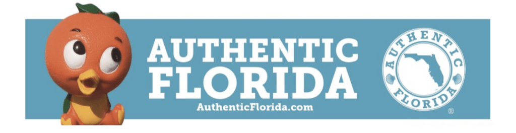 Photo of Authentic Florida banner with Florida Orange Bird
