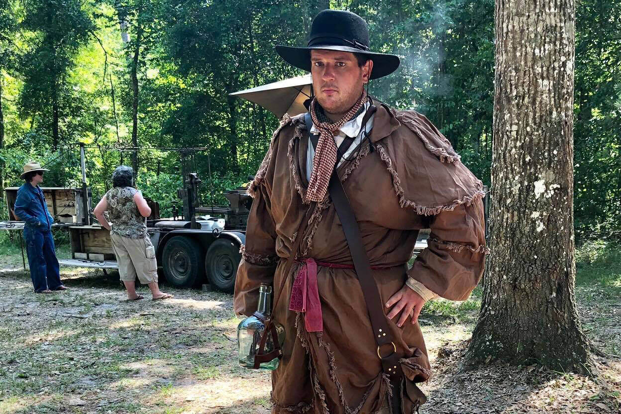 Man in costume at Florida Folk Festival