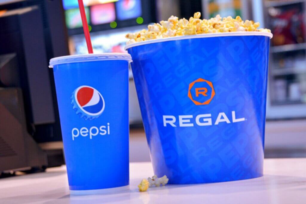 Pepsi and popcorn at Regal Cinema at Sawgrass Mill