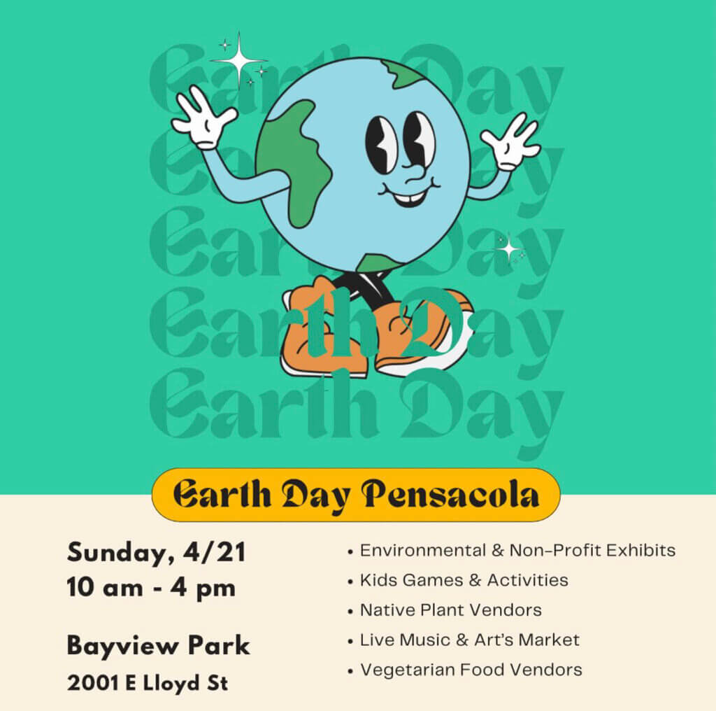Earth Day Pensacola 2024 flyer