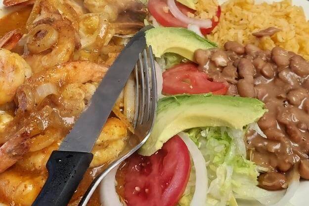 Plate of food at La Michoacana 