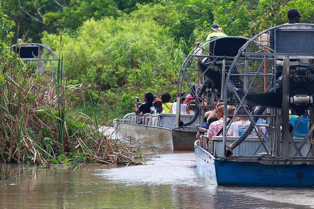 Airboats at Everglades alligator farm