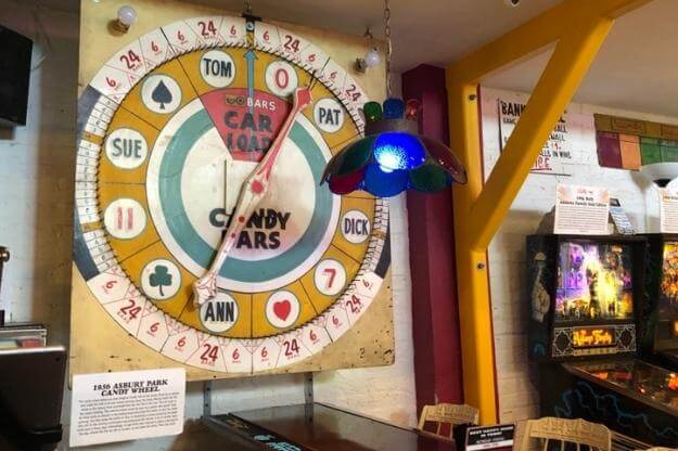 Silverball Museum Delray Beach Florida Asbury Park Candy Wheel.