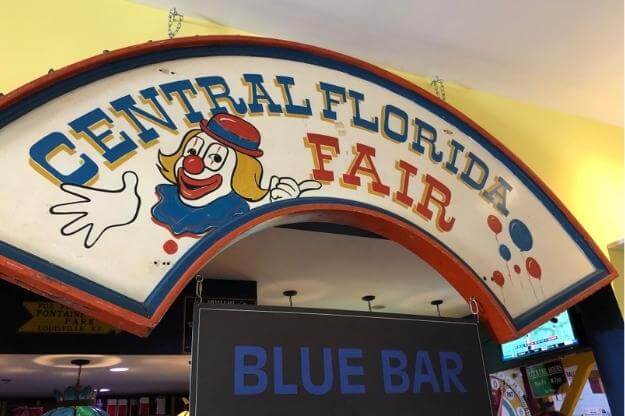 Florida Central Florida Fair sign at Silverball Museum Delray Beach 