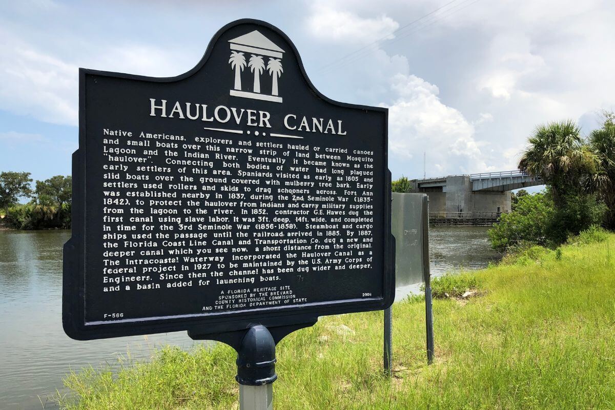 Haulover Canal historical marker
