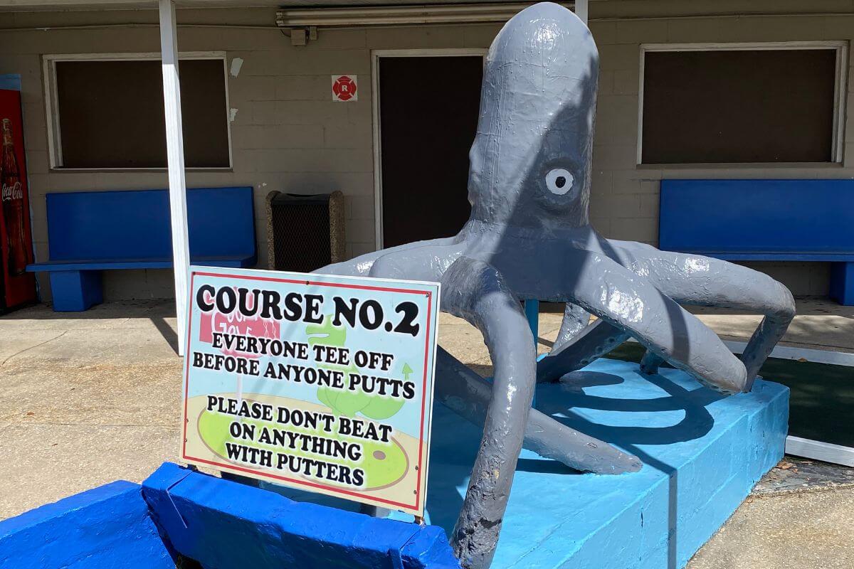 Octopus at Goofy Golf in Fort Walton Beach