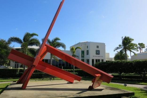 Vero Beach Museum of Art red sculpture
