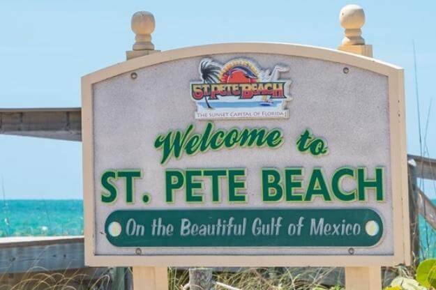 Photo of St. Pete Beach sign