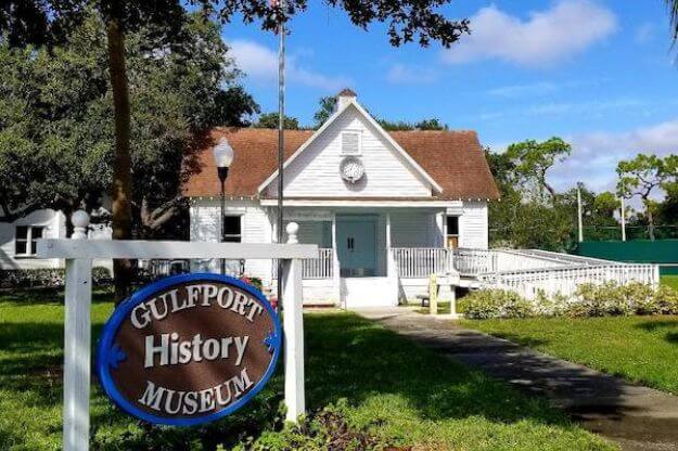 exterior of Gulfport Historical museum