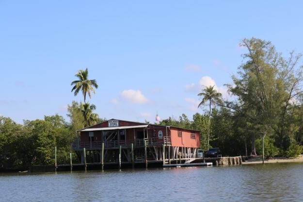 Smallwood Store from water at Ten Thousands Islands. 